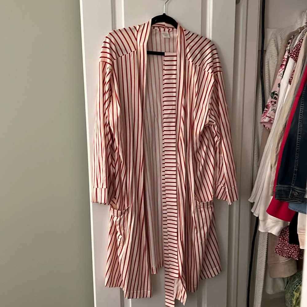 Women’s striped robe Hannah Anderson Christmas pajamas